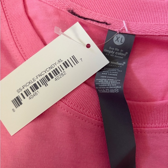 Simply Southern Pickle Lover Tee Pink Dill Pickles T-shirt Women’s XL NEW - Picture 6 of 8